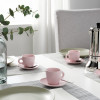 IKEA FARGKLAR (004.781.86) Чашка з блюдцем, Матовий / світло-рожевий - зображення 3