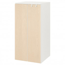 IKEA SMASTAD / PLATSA(694.301.54) гардероб, біла / береза