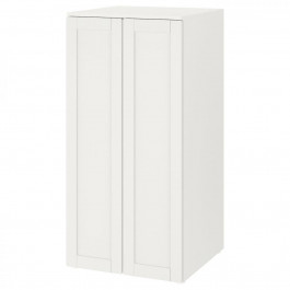 IKEA SMASTAD / PLATSA(594.833.55) гардероб, білий білий каркас / з 3 полицями