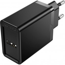Vention 1-port USB 12W Black (FAAB0-EU)
