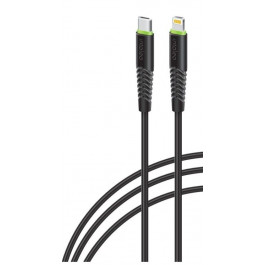 Intaleo CBFLEXTL1 USB Type-C to Lightning 1.2m Black (1283126542459)