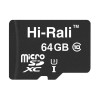 Карта пам'яті Hi-Rali 64 GB microSDXC class 10 UHS-I (U3) HI-64GBSDU3CL10-00