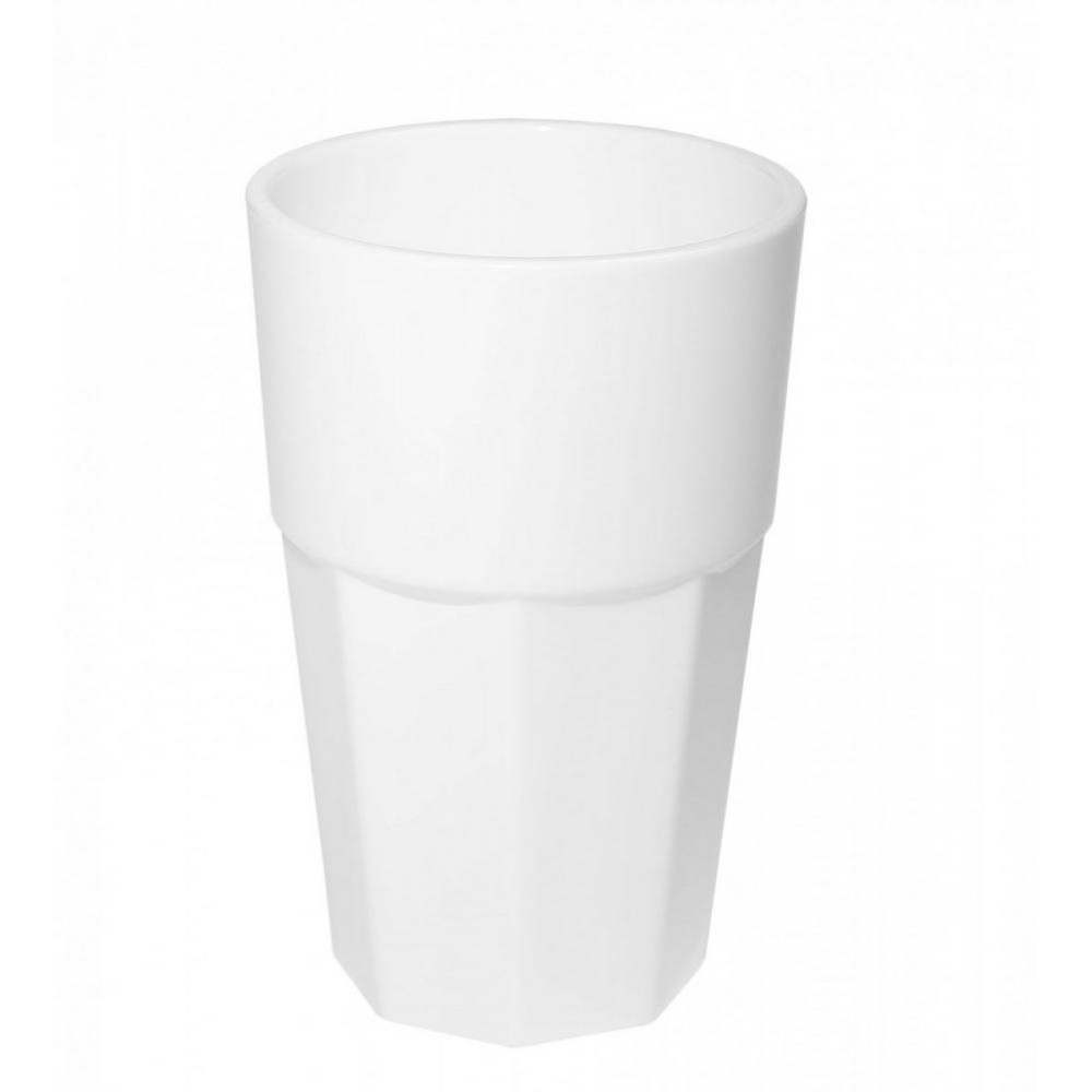 One Chef Склянка "Гранений" із полікарбонату білий  400 мл (612071) - зображення 1