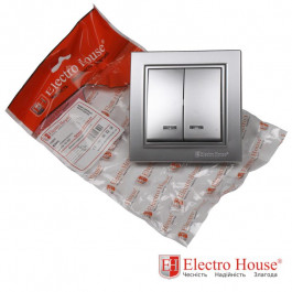 Electro House Enzo двойной Серебряный камень (EH-2184-ST)