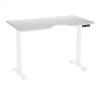 AOKE Tiny Desk 3 138х80 з вирізом Білий / Білий (ADTA3-WH-WH-138-80-CUT) - зображення 1