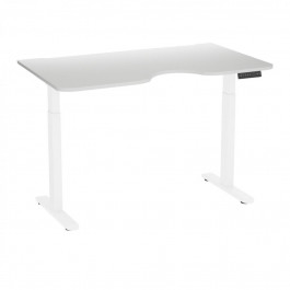 AOKE Tiny Desk 3 138х80 з вирізом Білий / Білий (ADTA3-WH-WH-138-80-CUT)