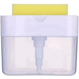 Supretto Дозатор для миючого засобу  з губкою Білий (7954-0001)