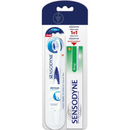 Sensodyne Набор  Зубная щетка Восстановление и защита + Зубная паста Фтор 50 мл (4820127150633)
