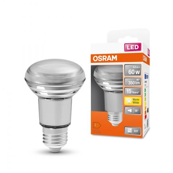 Osram LED Spot Reflector R63 4,3W E27 2700K 220-240V (4058075125988) - зображення 1