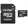 Hi-Rali 64 GB microSDXC class 10 UHS-I + SD Adapter HI-64GBSDCL10-01 - зображення 1
