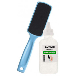 Avenir Cosmetics Набор для пилинга ног  Щелочной пилинг для ног Callus remover + Терка для пяток (4820440814373)