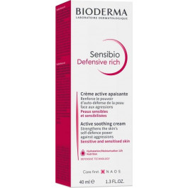 Bioderma Насыщенный крем для лица  Sensibio Defensive 40 мл (3701129804469)