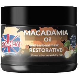 Ronney Маска  Macadamia Oil Зміцнювальна для слабкого і сухого волосся 300 мл (5060589155701)