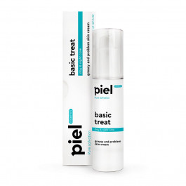 Piel Cosmetics Крем PielCosmetics для проблемної шкіри день/ніч Basic Treat Cream Pure Salvation, 50 мл