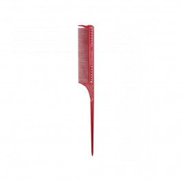 JRL Гребінець  із дрібними зубчиками для ідеально рівного волосся червоний, 21,5 см (JRL-101RED)