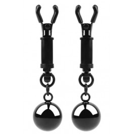 Chisa Novelties Sins Inquisition Playful Weighted Nipple Clamps, black (759746307927)