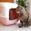 Ferplast Закрытый туалет Toilet Home Prima Decor Pink для кошек из пластика (72053716) - зображення 3