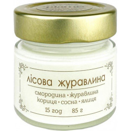 Plamis Свічка ароматична соєва  Лісова журавлина 85 г 15 годин (AB-100-24)