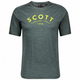 Scott футболка  TRAIL FLOW MERINO темно-зелений Чоловіча / розмір M
