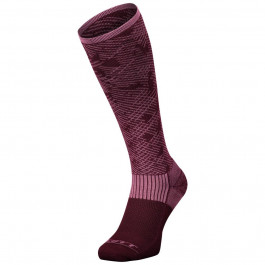 Scott шкарпетки гірськолижні  MERINO CAMO cassis pink/red fudge / розмір L