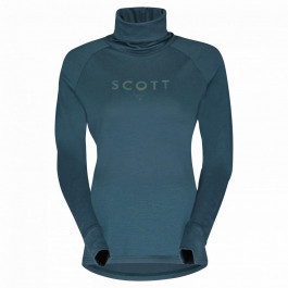 Scott термомайка  W DEFINED MERINO з воротом aruba green Жіноча / розмір XL