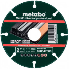 Metabo 115x1,3x22,23 мм, Universal professional (628547000)