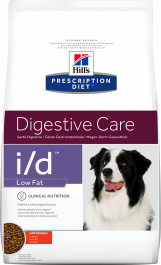 Hill's Prescription Diet Canine I/D Digestive Care Low Fat 12 кг (606430)