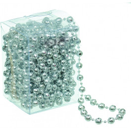 JUMI Гирлянда декоративная "Ожерелье" 9м х 8мм, пластик, серебро (5900410380066)