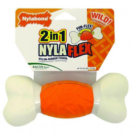 Nylabone NylaFlex Bone НІЛАБОН НІЛАФЛЕКС БОН іграшка кістка для собак з помірним стилем гризіння, смак бекону