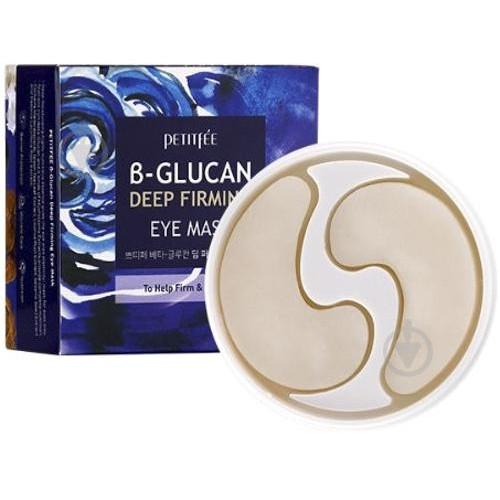 Petitfee B-Glucan Deep Firming Eye Mask Супер зміцнюють патчі для очей з бета-глюканом 60 шт. - зображення 1