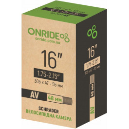 OnRide Велосипедна камера  (16"x1.75-2.15" AV 48)