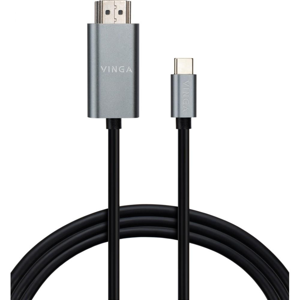 Vinga USB Type-C to HDMI v1.4 1.5m Black (VCPVCCH1415) - зображення 1