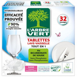 L'Arbre Vert Таблетки для посудомийних машин  All in 1 32 шт (3450601046810)