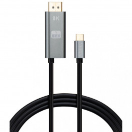 Vinga USB Type-C to DisplayPort v1.4 100W  1.5m Black (VCPVCCD1415PD)