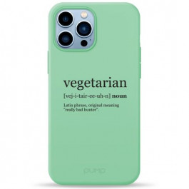 Pump Silicone Minimalistic Case for iPhone 13 Pro Max Vegetarian Wiki (PMSLMN13PROMAX-4/253)