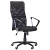 Офісне крісло для відвідувачів Art Metal Furniture Ultra сиденье А-1/спинка Сетка черная, вставка Скаден черный (210037)