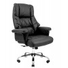 Офісне крісло для керівника Richman Конгрес хром M-2 чорний