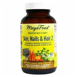 MegaFood Skin, Nails & Hair 2 90 Tabs Вітаміни для волосся, шкіри і нігтів 2