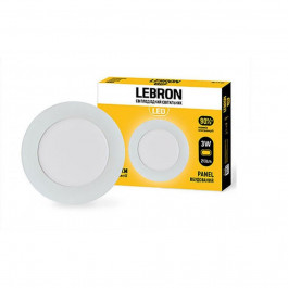 Lebron Светодиодный светильник  Круг 3W-4100K (12-10-03)