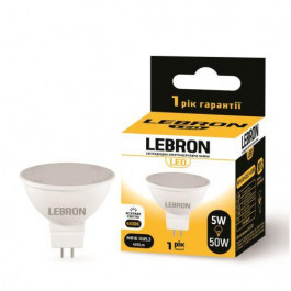 Lebron LED L-MR16 5W GU5.3 4100K 400Lm (LEB 11-14-30)