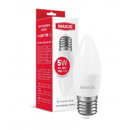 MAXUS LED C37 5W 4100K 220V E27 (1-LED-738)
