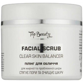 Top Beauty Скраб-пілінг для жирної та проблемної шкіри обличчя  Facial Scrub Clear Skin Balancer 100 мл (482016