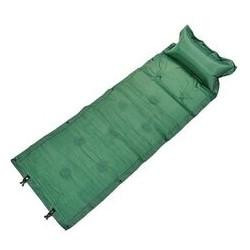  Самонадувающийся коврик с подушкой TY-0559 185х50см / зеленый
