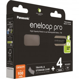Panasonic Eneloop Pro + Case AAA 930mAh 4шт/уп (BK-4HCDEC4CP)
