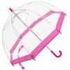 Fulton Зонт-трость  FULC603-Pink механический Прозрачный с розовым (2900000023246) - зображення 1