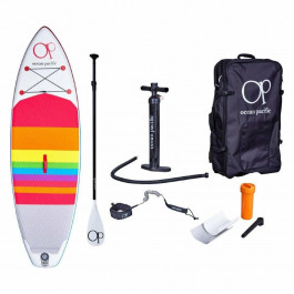 Discovery Надувна SUP дошка Ocean Pacific Sunset All Round 9&#39;6 - White/Red/Blue