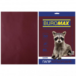 BuroMax А4, 80г/м2, DARK, коричневый, 50 листов (BM.2721450-25)