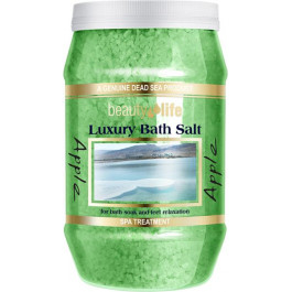 Aroma Dead Sea Сіль Мертвого моря для ванни  Luxury Bath Salt Яблуко 1300 г (7290006794611)
