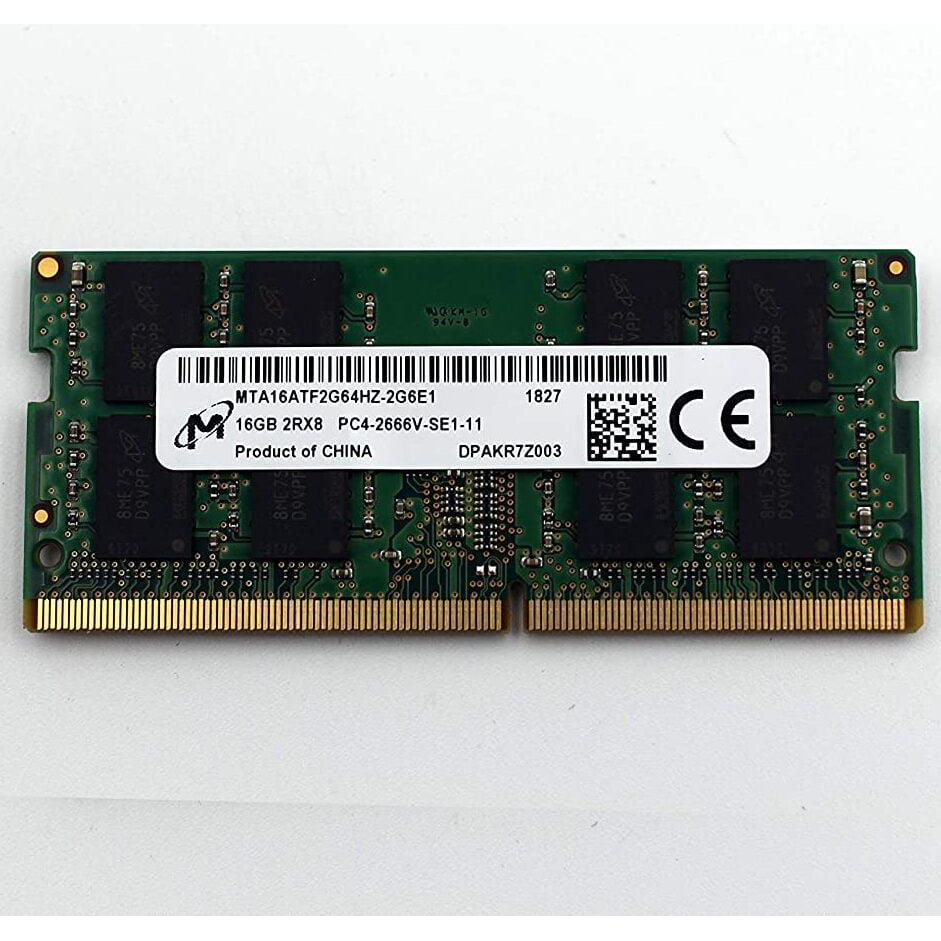 Micron 16 GB SO-DIMM DDR4 2666 MHz (MTA16ATF2G64HZ-2G6E1) - зображення 1