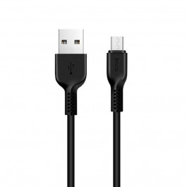 Hoco USB to MicroUSB X20 1m Black (6957531068822)